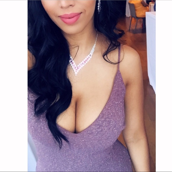 Wedding sparkle Classy purple dress - Picture 4 of 4